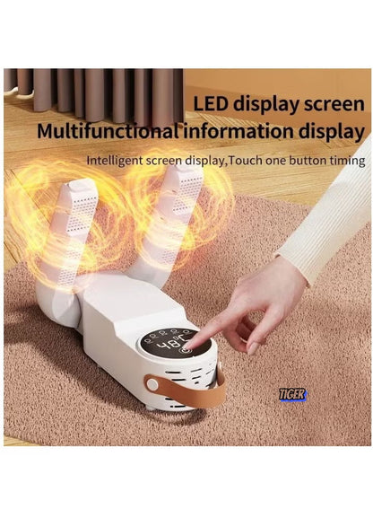Shoe Dryer & Boot Dryer – Portable Smart Multi-Functional Folding Shoe Dryer with Temperature Control, Timing, UV Disinfection, & Deodorizing – Ideal for Shoes, Boots, & Socks