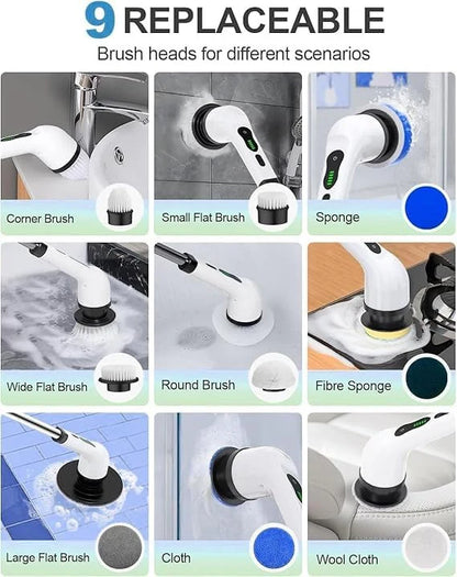 9 in 1 Heavy Duty Rechargeable Scrubber