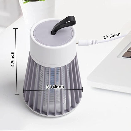 Eco-Friendly LED Mosquito Killer Machine – USB-Powered Indoor Bug Zapper for Home – Chemical-Free Insect Trap Safe for Kids & Pets – Easy to Clean, Compact Design (MASHROOM Mosquito LAMP)