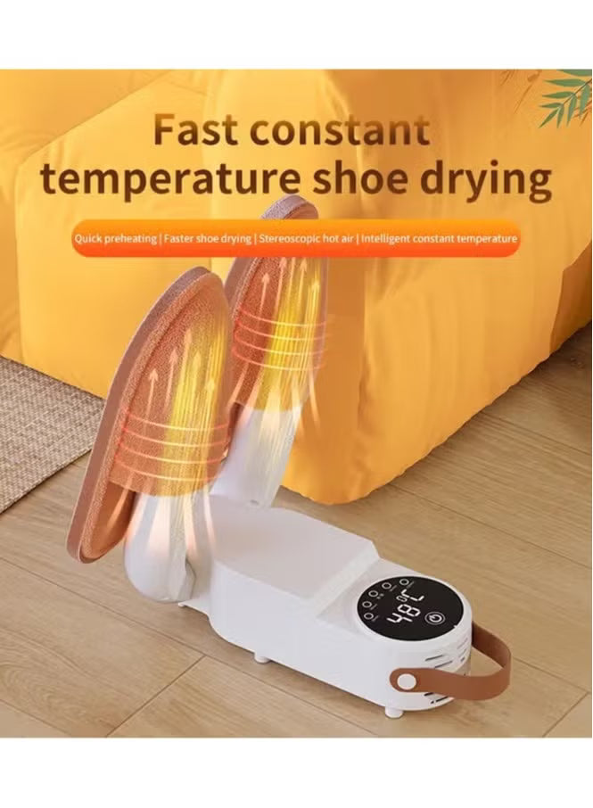 Shoe Dryer & Boot Dryer – Portable Smart Multi-Functional Folding Shoe Dryer with Temperature Control, Timing, UV Disinfection, & Deodorizing – Ideal for Shoes, Boots, & Socks