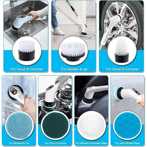 9 in 1 Heavy Duty Rechargeable Scrubber