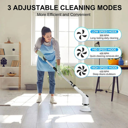 9 in 1 Heavy Duty Rechargeable Scrubber