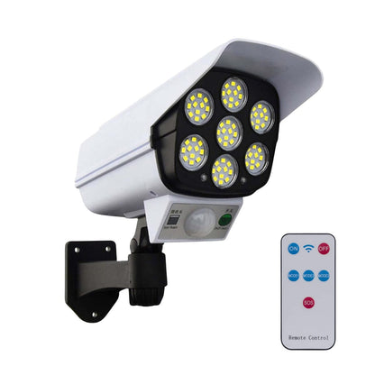 Solar Light Outdoor Motion Sensor Security Camera Shaped Dummy Wall Lamp
