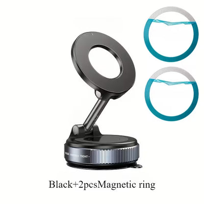 360° Vaccum Magnetic Phones Holder, Magnetic Car Phone Mount, Hands-Free Suction Cup Phones Holder for Car/Gym/Mirror/Shower, Car Mount Compatible All Mobile